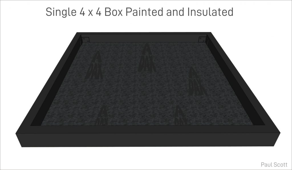Single 4 x 4 Box Painted and Insulated