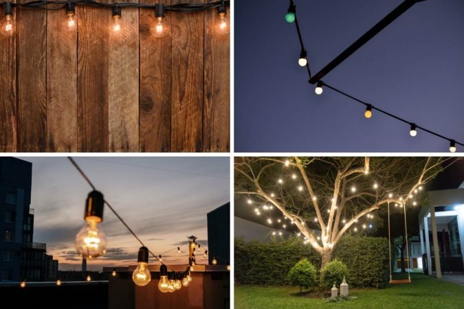 four ways to hang outdoor solar string lights