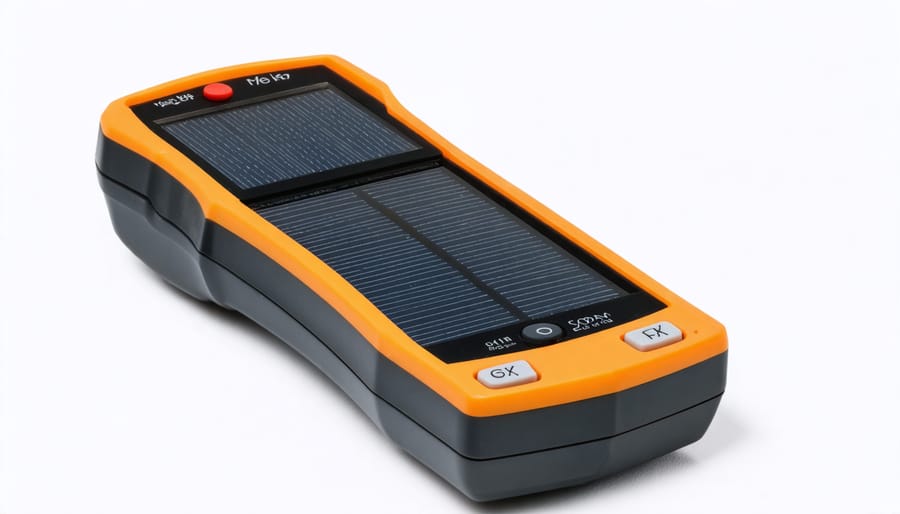 Professional view of 6.5r solar meter device showing sensor and housing