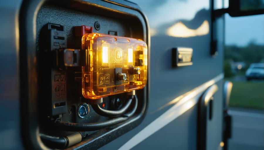 Installing fuses on DC circuit fuse block for RV battery system protection