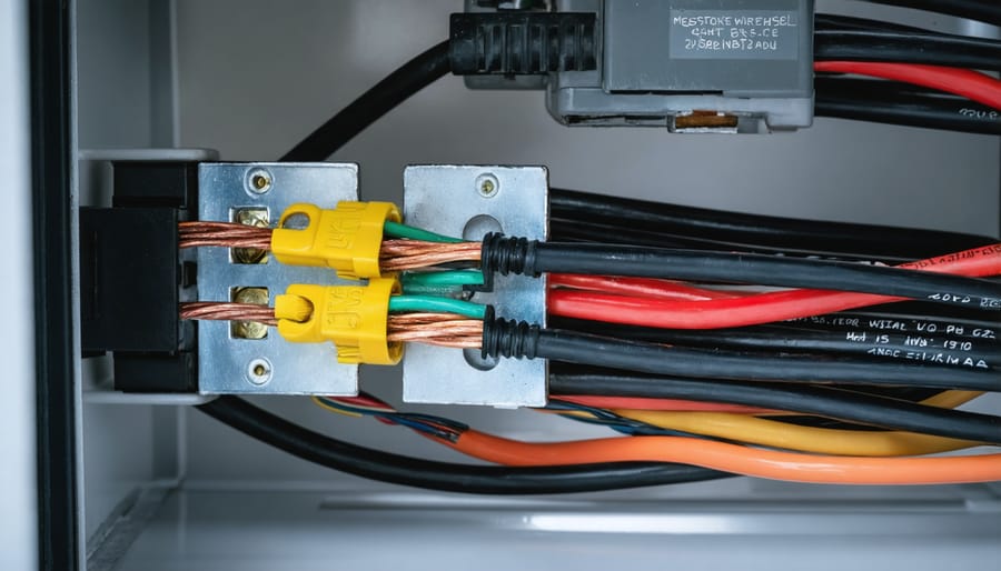 Different gauge electrical wires showing size variations for RV appliance wiring