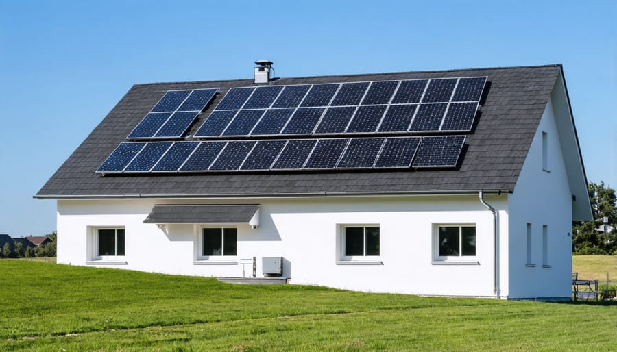 Close-up of spray foam insulation being applied between wall studs during home energy efficiency upgrade