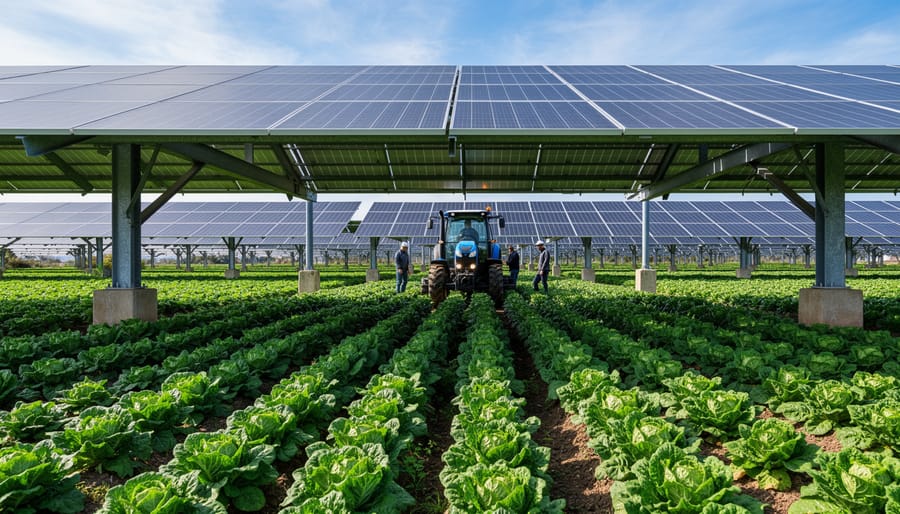 Measuring vertical clearance between solar panels and ground for agrivoltaic system planning