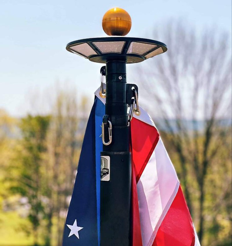 The Best Solar Flagpole Light In 2021 - Spheral Solar