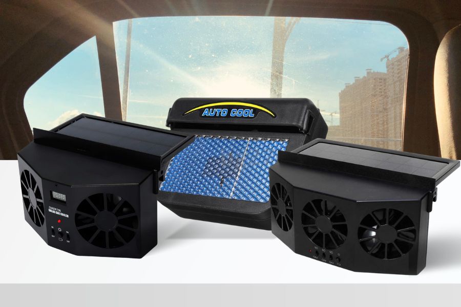 Best solar powered car fans