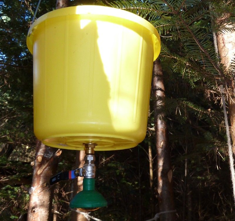 DIY Solar Shower Outdoor Shower Bucket