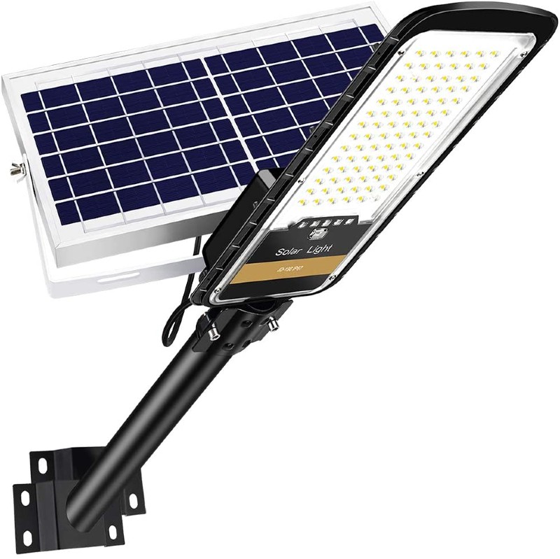 Solar street light with adjustable solar panel. Courtesy Amazon.com