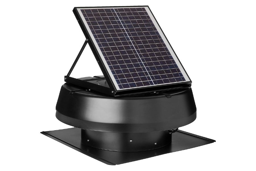 iLIVING HYBRID Solar Roof Attic Exhaust Fan