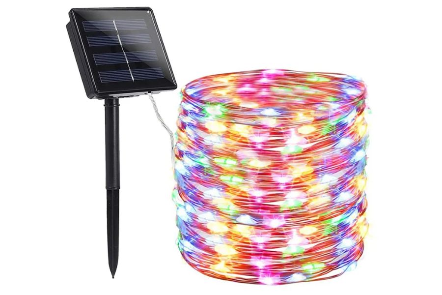 LED Solar String Lights Waterproof Copper Wire Lamp