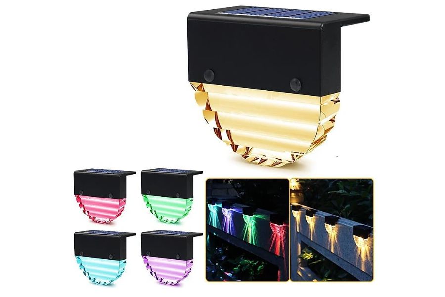 LED Solar Warm Light Multicolour 2 in 1 Waterproof Lamp