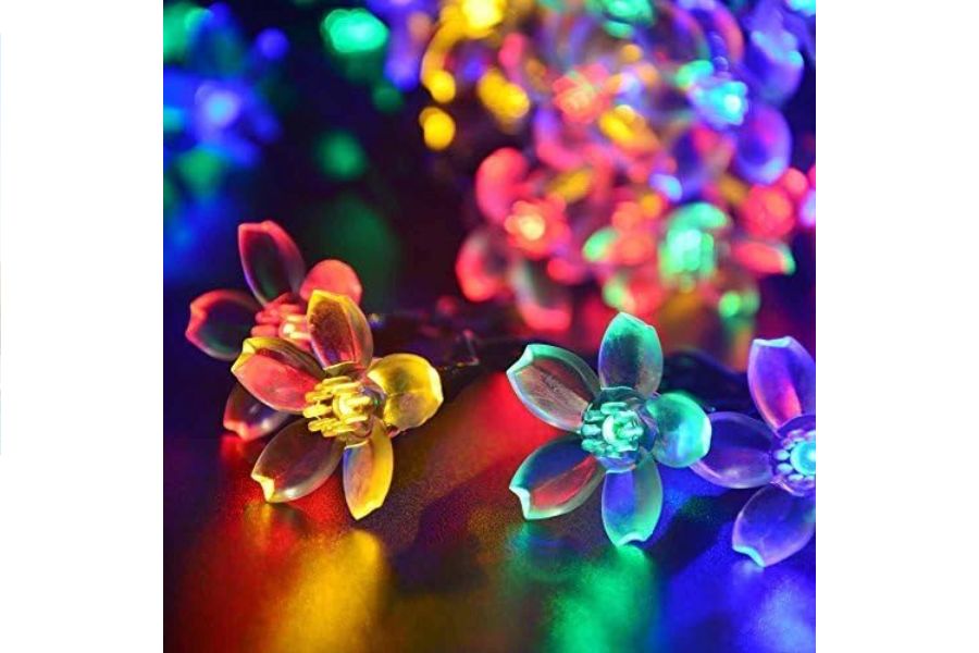 Qedertek Blossom solar fairy string lights
