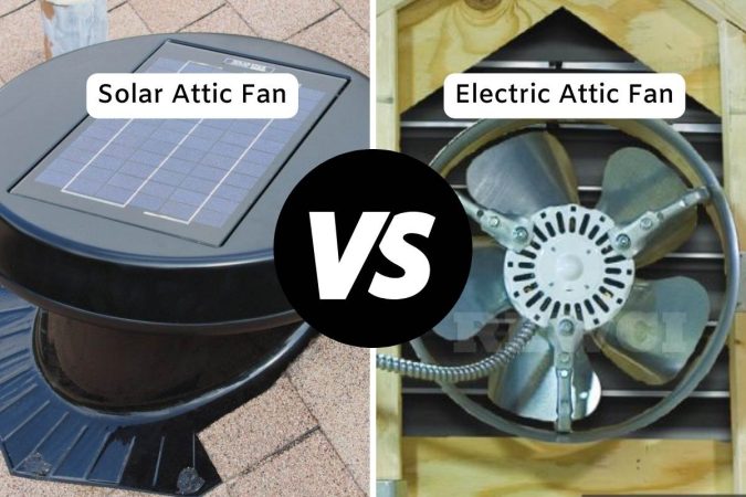 solar vs electric attic fan comparison