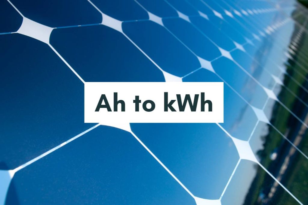 Ah to kWh Conversion Calculator