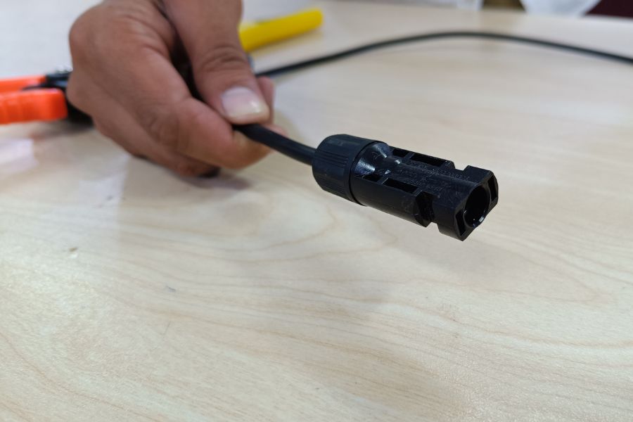 Visually inspect the connector