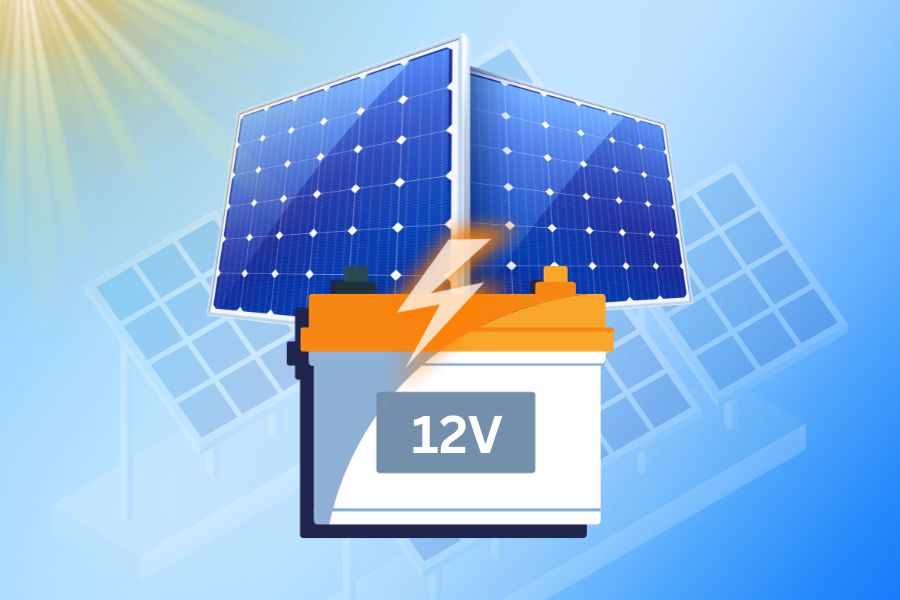 Concept of Sizing Solar Panel to Charge 12V Battery