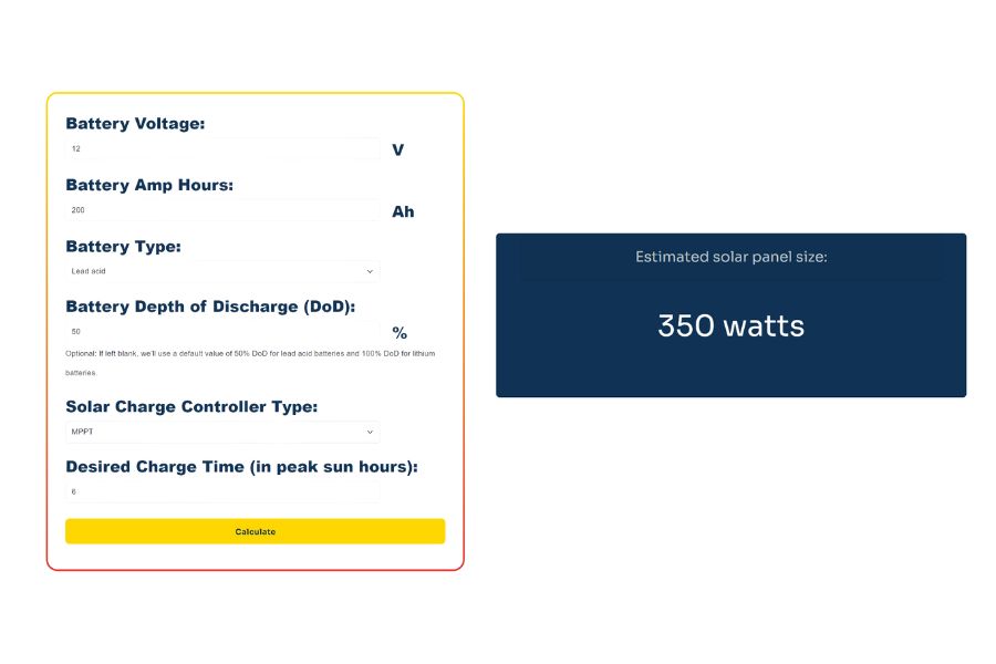 SpheralSolar Solar Panel Sizing Calculator