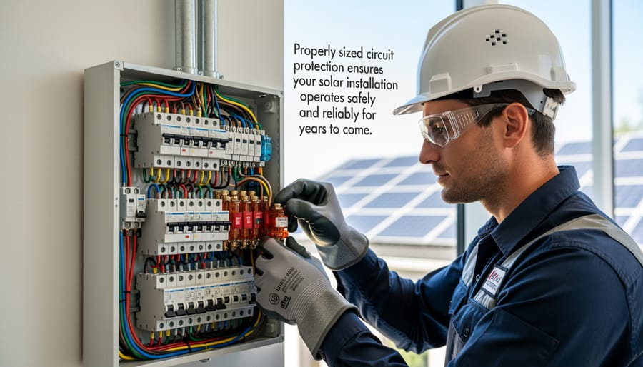 Residential rooftop solar panel installation with electrical conduit connections